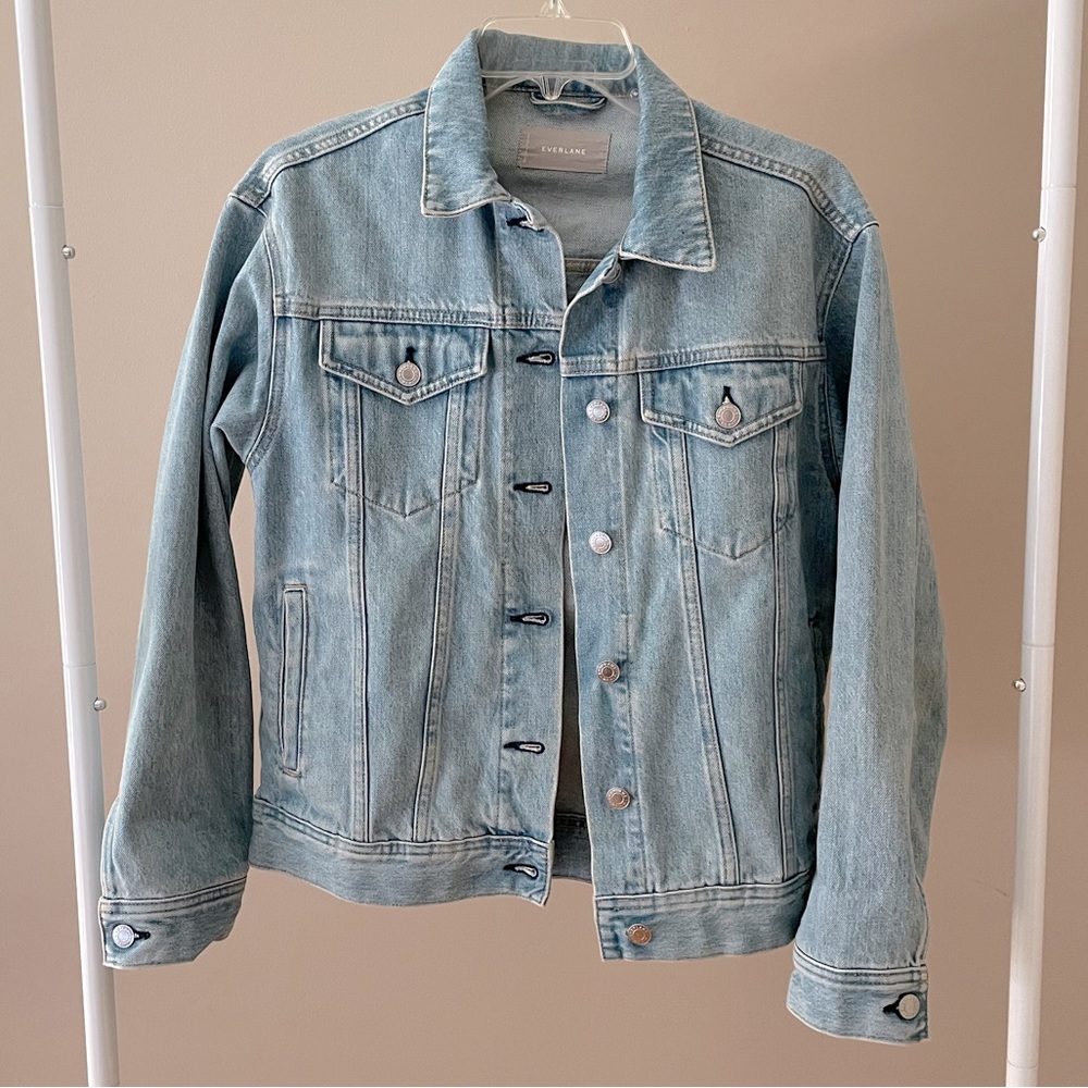 Everlane Light Denim Jacket, Size Small